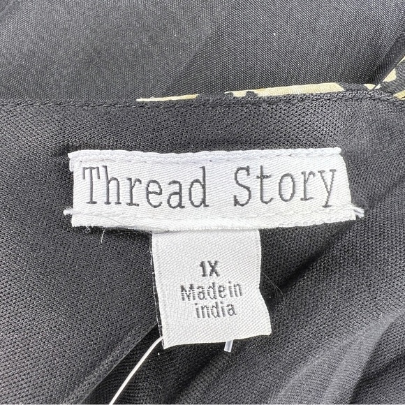 NEW 1X THREAD STORY BLACK FLORAL SATIN JUMPSUIT WIDE LEG  EVENT PARTY - Picture 9 of 16